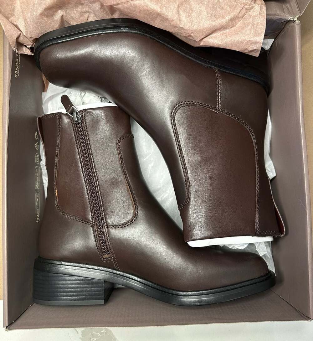 Franco Sarto Gavi Bootie Size 8.5 M Brown Leather - Picture 5 of 6